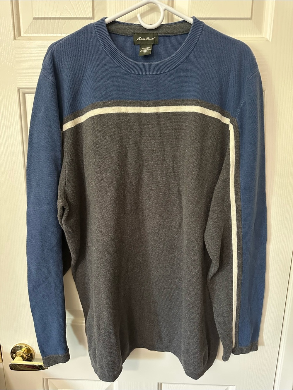 Vintage Eddie Bauer Men’s Big & Tall XL Crewneck Pullover Knit Cotton Sweater